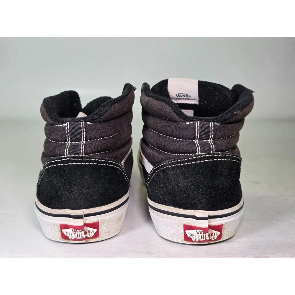 Vans‎ Sk8 Hi Youth Sneakers Size 6 Black White Skate Lace Up High Top Shoes